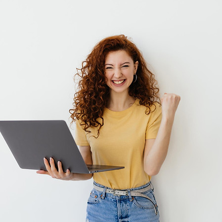 Happy client using automated blog content service