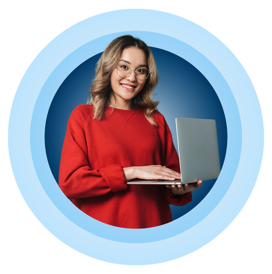 Professional woman with laptop