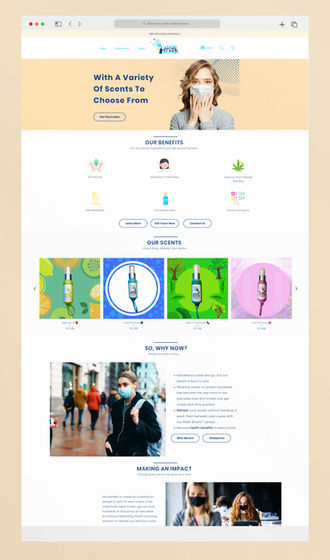 Portfolio website design example 11