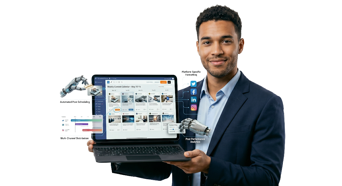 Social media automation professional