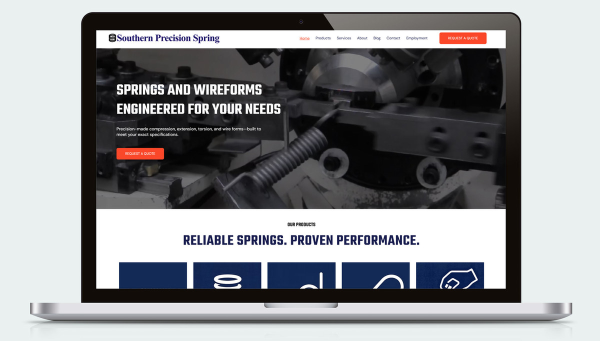 Elevating an Industry Leader: A Fresh Online Presence for Southern Precision Spring