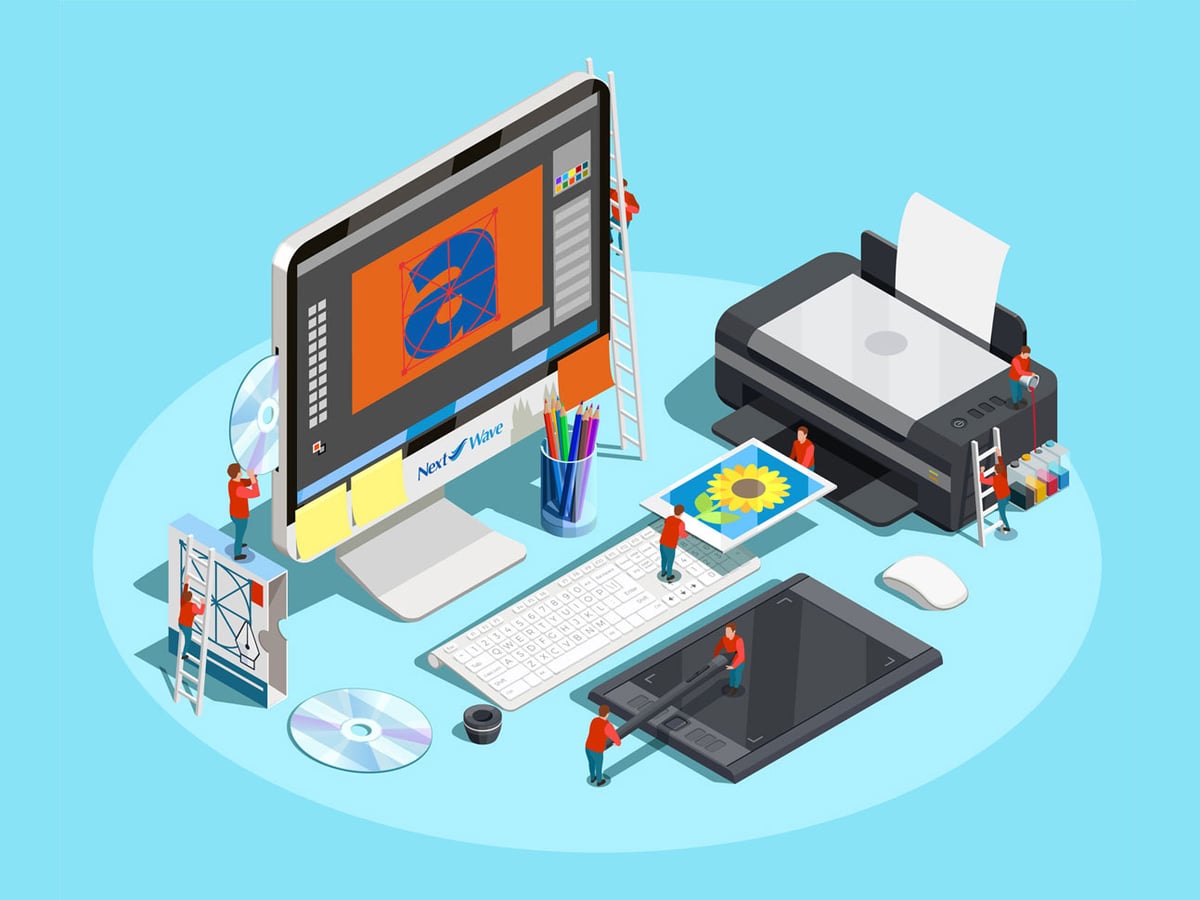 How Next Wave Services help you get a Custom Logo Design that builds your brand.