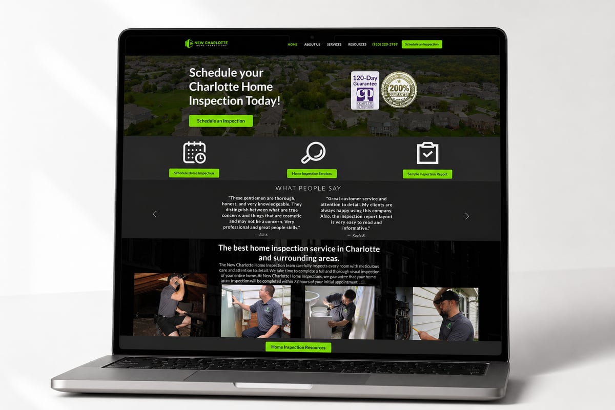 Building Trust Online: How Next Wave Services Helped New Charlotte Home Inspections Create a Stronger Digital Presence